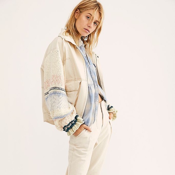 Free People Loose Thought Denim Jacket-60% OFF MSRP